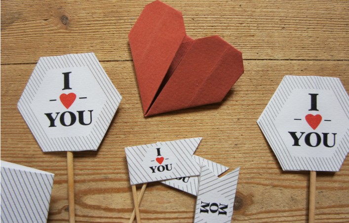 DIY Fete des meres coeur origami