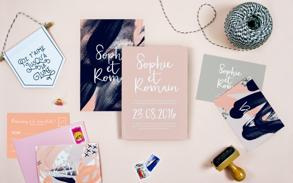 Ruban Collection Faire-part mariage graphique