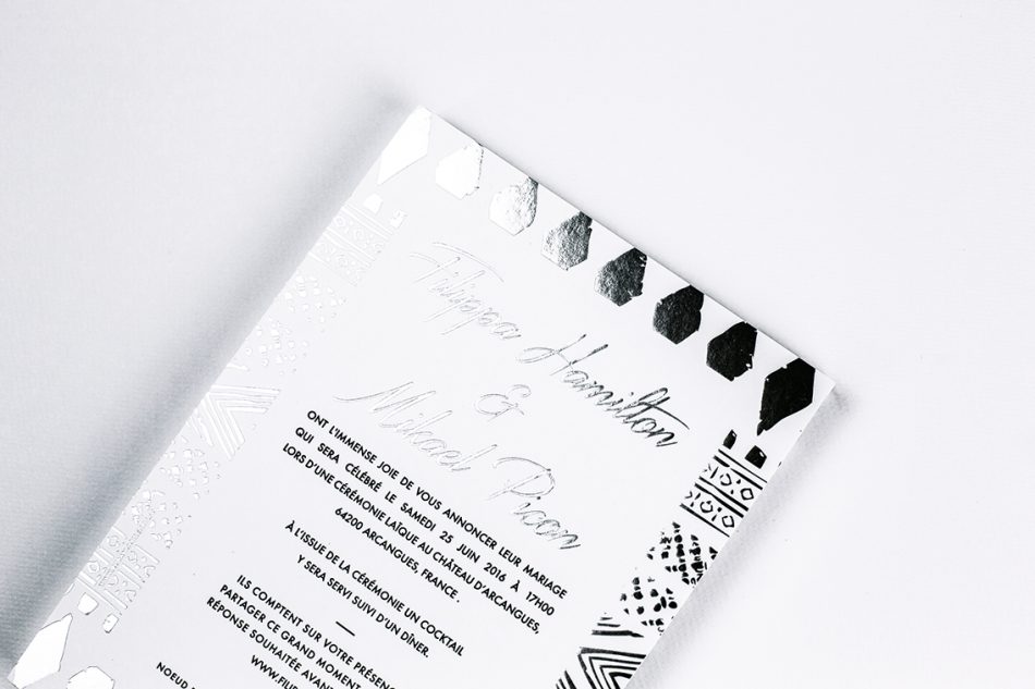 faire part letterpress, faire part part de mariage sur mesure