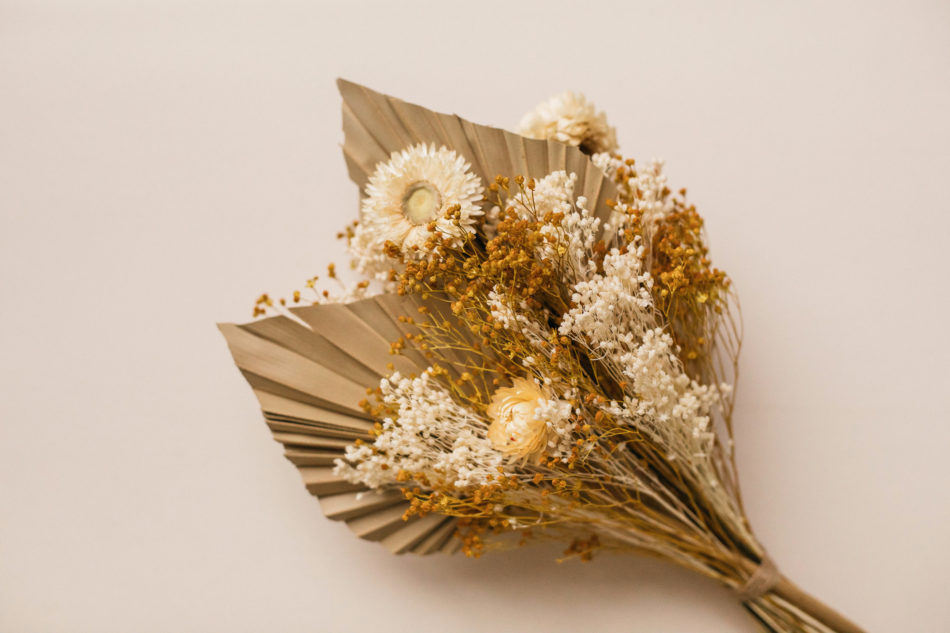 idée bouquet de fleurs sechee mariage